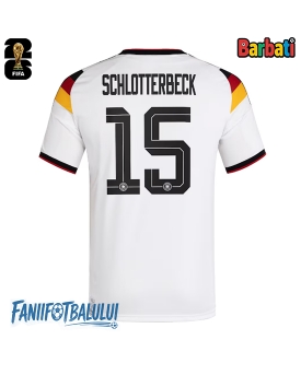 Germania Nico Schlotterbeck #15 Tricou Fotbal Replică Mondial 2026 Barbati Acasa